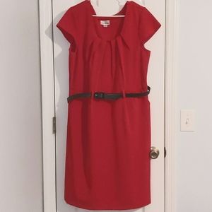 Olivia Matthews 18W Belted Career Sheath Dress